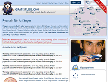 Tablet Screenshot of gratisflug.com